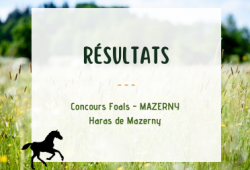 Résultats _ Concours Foals Mazerny