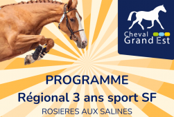 Programme - Régional 3 ans sport montés SF