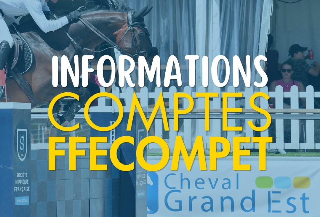 Concours 4 - 6 ans - Informations Comptes FFE Compet